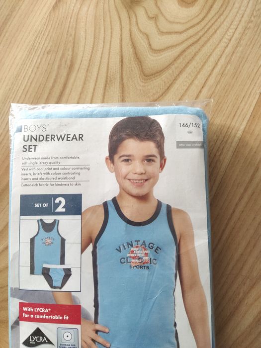 Komplet bielizny dla chłopca 146/152cm.