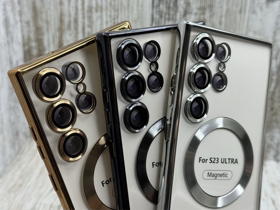 Чехол Chrome MagSafe на Samsung S23 Ultra/ S24 Ultra/ S25 Ultra Чохол