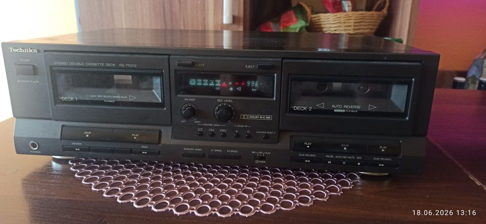 Technics RS-TR212 – klasyczny magnetofon kasetowy Stereo Double Cassette Deck