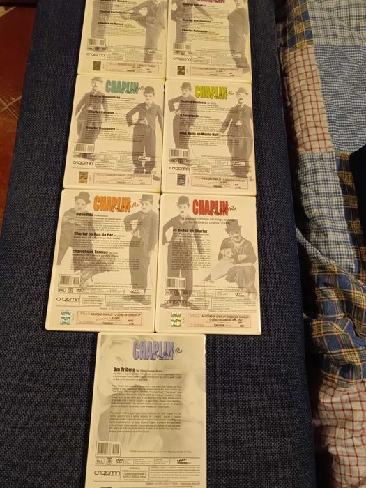 Colecção de 7 DVDs de Charlie Chaplin (portes grátis)