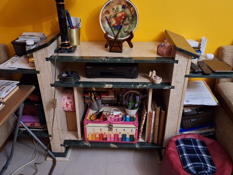 Aparador TV + mesa centro mármore