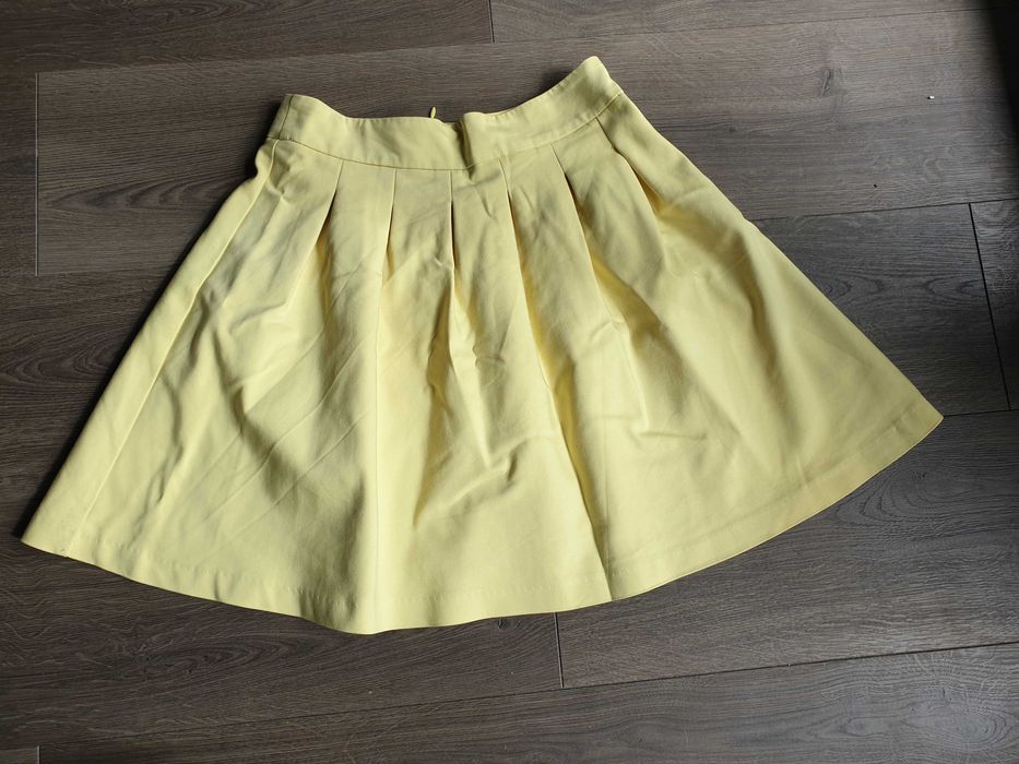 Spódnica midi rozkloszowana żółta Orsay r. 38, wysoki stan, nad kolano