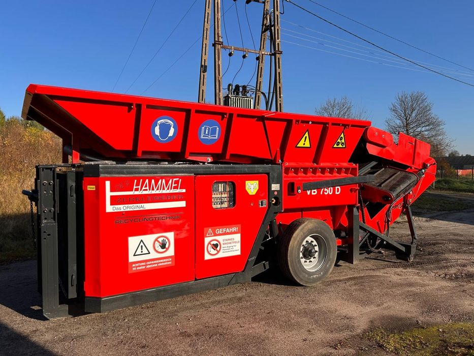 Wynajem rozdrabniacz kruszarka niszczarka dwu wałowa rębak recyckling