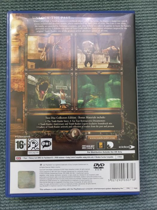 Tomb Raider Anniversary Collectors edition - gra na PS2 - komplet 3xa