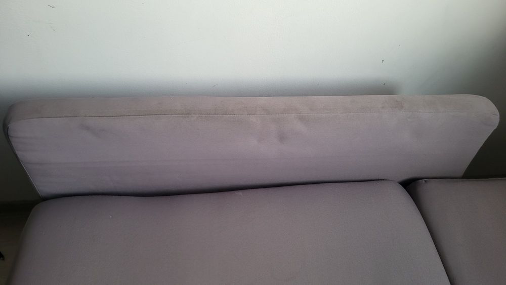 Kanapa narożna, szara 140/200