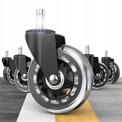 759. Holkie Kółka Do Fotela 5Szt. 75 Mm Trzpień 10 Mm X 22 Mm Ikea