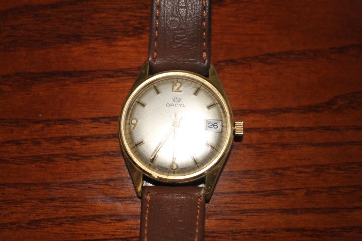 relógio de marca Orcyl antigo de corda como novo.
