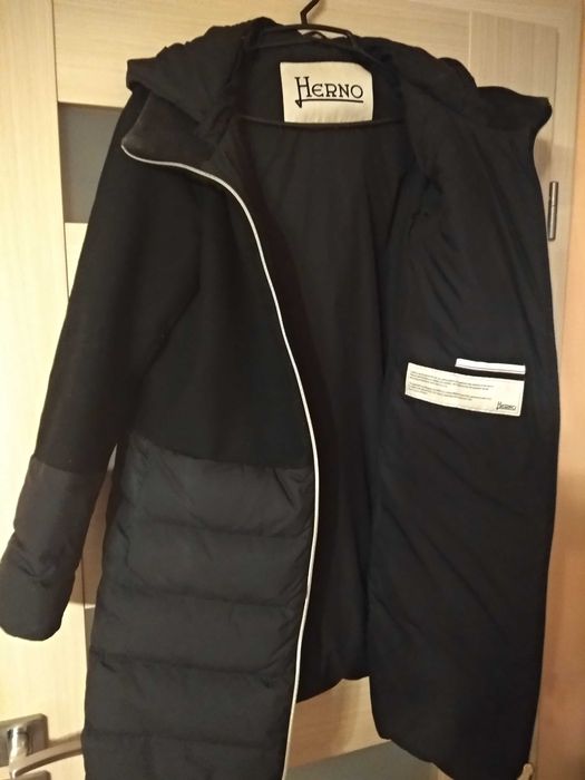 *uwaga HERNO o wart4 tys Włoski PLASZCZ ZIMOWY puchowy odblask idealny
