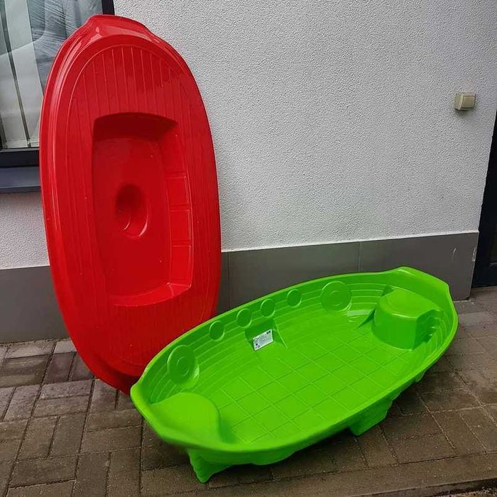 песочница с крышкой в виде корабля бассейн 2 сиденья суперкачество