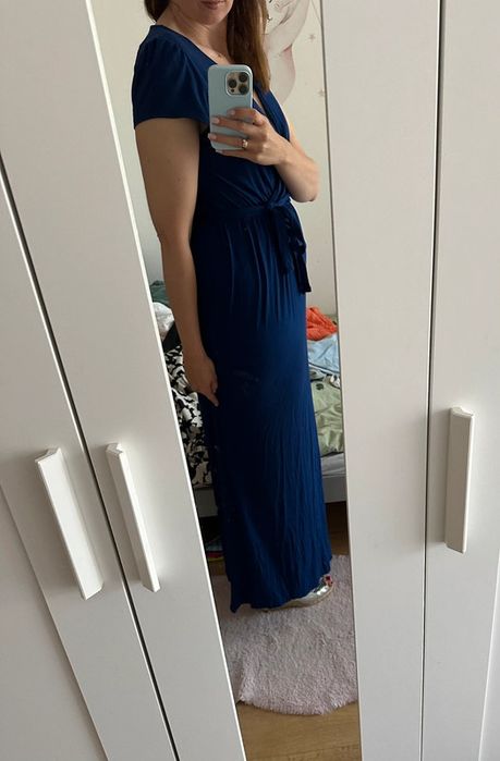 Sukienka chabrowa maxi tall 40