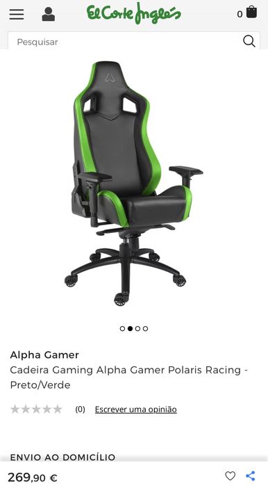 Alpha Gamer Polaris cadeira gaming nova selada em caixa com garantia 3 anos
