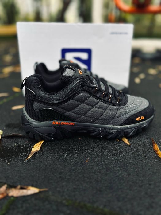 Серые кроссовки +10 -25 термо кросовки Саломон / Salomon