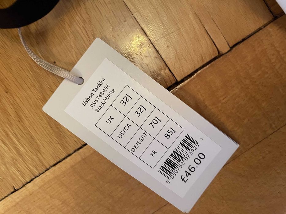 Bravissimo Lisbon SW574 Tankini na fiszbinach UK 32J / EU 70J / PL 70L duży biust