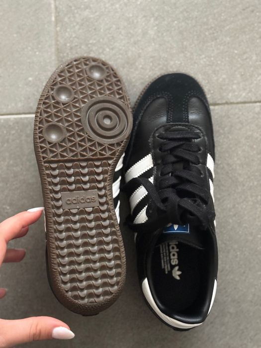 Adidas Samba Leather Pretas - Tamanho 36