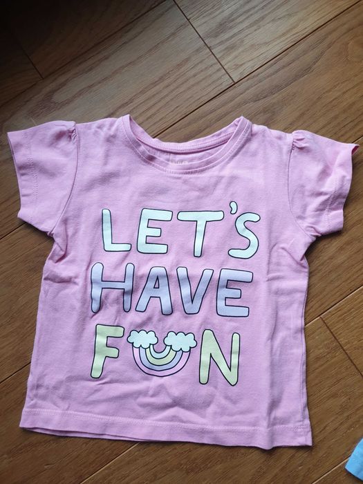 Bluzeczki krótki rękaw 1,5-2 lata