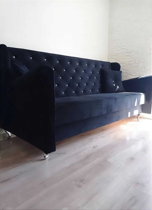 Sofa Princessa Glamour Pojemnik rozkładana Kanapa Wersalka spanie