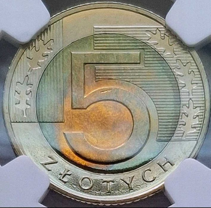 5 złotych 2020 ngc ms65 destrukt unikat