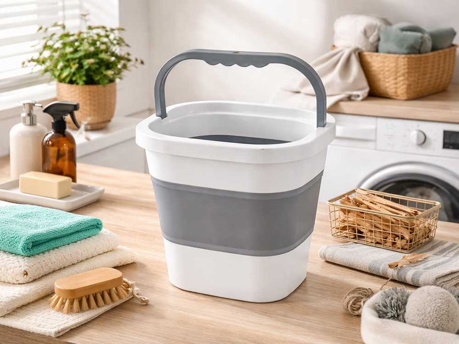Wiadro silikonowe 5L składane idealne na camping
