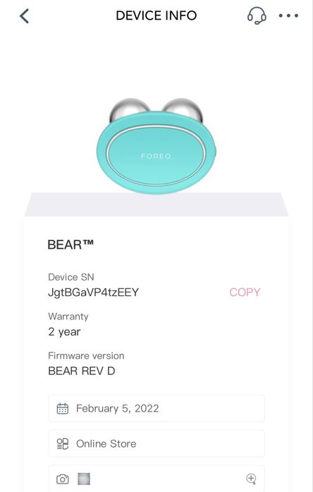 Foreo Bear mikroprady do twarzy, microcurrent device