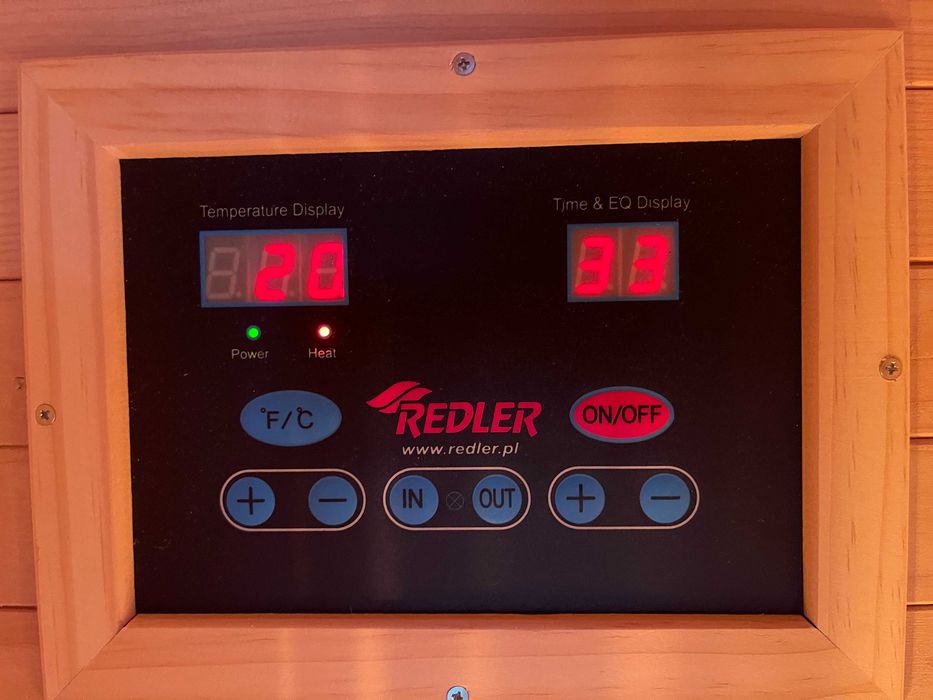 SAUNA INFRARED MALAGA MINI 75°C 5 Prom.Kwarcowych w Pełnym Spectrum