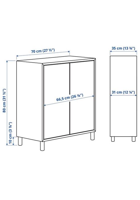 Móvel Eket Ikea cinzento