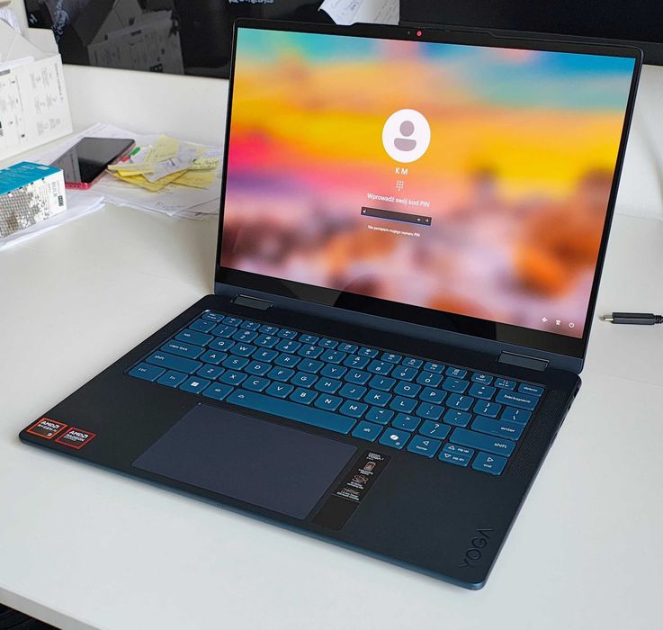 LENOVO Yoga 7  2w1/Dotyk.OLED  AMD Ryzen AI 5. 24 GB RAM. 1 TB SSD. Gwarancja do 11.27r