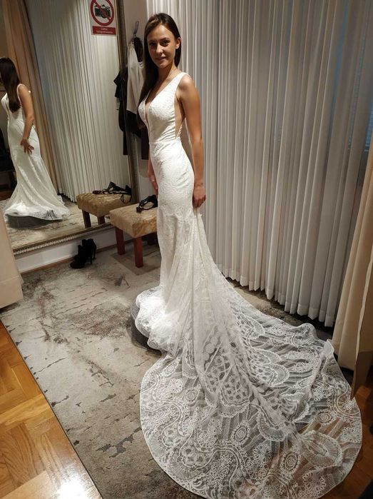 Suknia ślubna fulara&żywczyk 34 xs