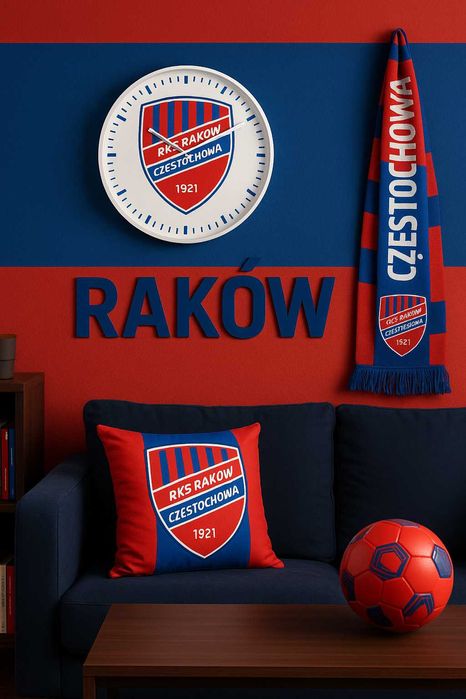 ZEGAR ŚCIENNY Raków Częstochowa prezent gadżet
