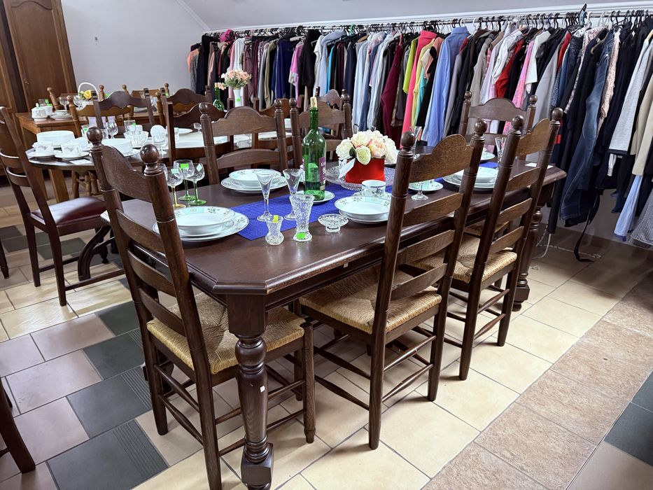 Stół Dębowy + 6 krzeseł z niemiec