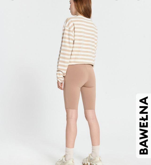 Nowe bawełniane szorty legginsy, kolarki damskie marki Sinsay roz.S/M