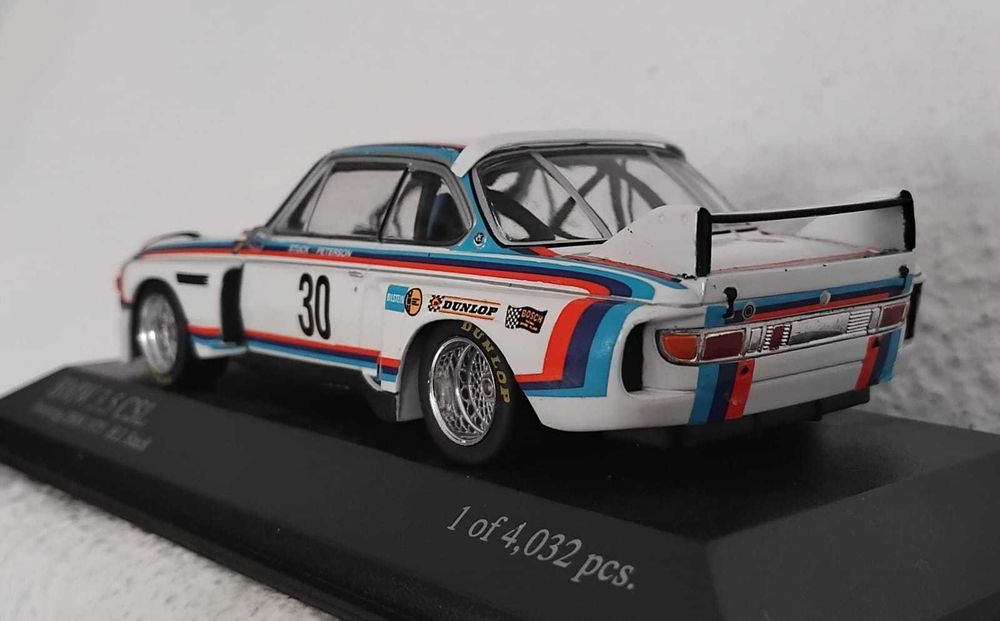BMW 3,5 CSL (1975). Minichamps. 50€.   Vendo miniaturas da minha coleção 1/43.