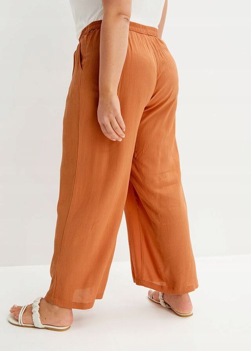 B.P.C spodnie palazzo z wiskozy miedziane ^52