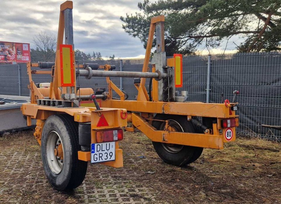 Przyczepa kablowa SANTER T6080 6t z pełnym hyd napędem, 80 km/h rej PL