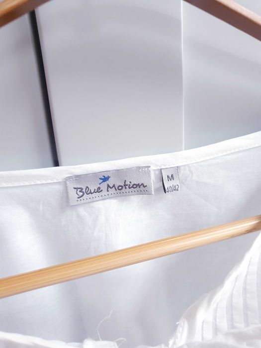 Biała haftowana bluzka koszula boho 40 42 Blue Motion