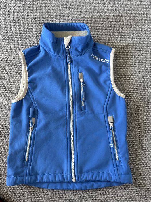 Kamizelka softshell marki Trollkids rozm. 104 stan bardzo dobry