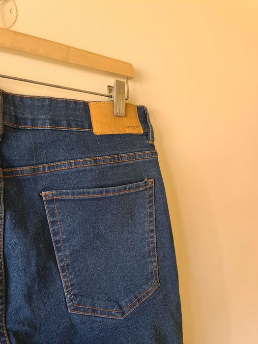 Calças Ganga Azuis Jeans Lefties Tamanho 44 Slim Fit