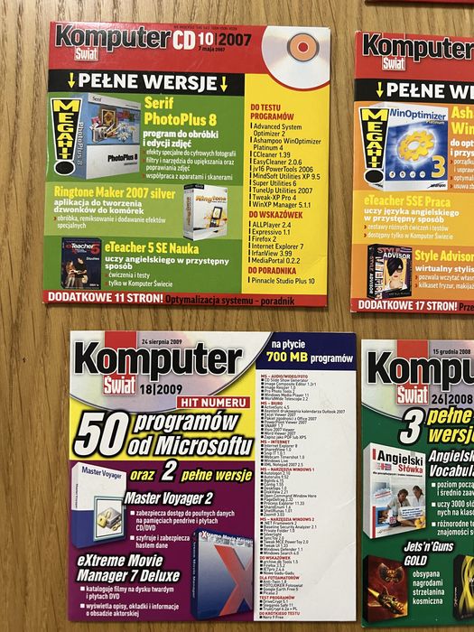 Komputer świat PC format płyty CD gry programy