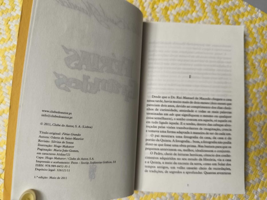 Férias Grandes – 
Odette de Saintt-Maurice