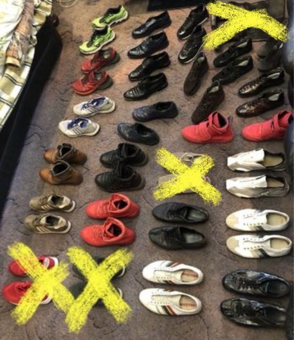 Лот Обуви брендовой мужской спортивная