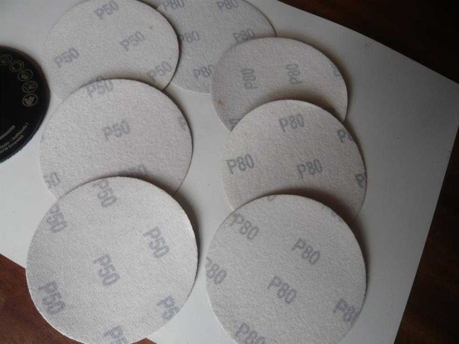 Prato velcro Wolfcraft e discos (rebarbadora 125 mm)
