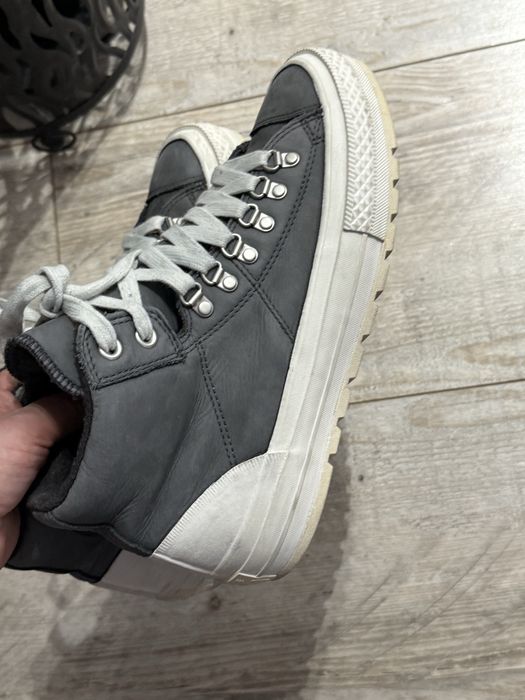 Converse skórzane wysokie trampki Skóra 41,5