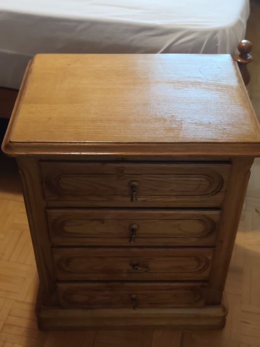 Conjunto de mobília de quarto em madeira maciça