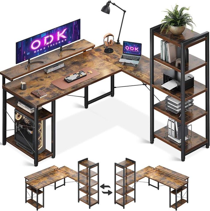 Nowe biurko narożne / stół / blat / ODK / loft / Vintage !A3427!