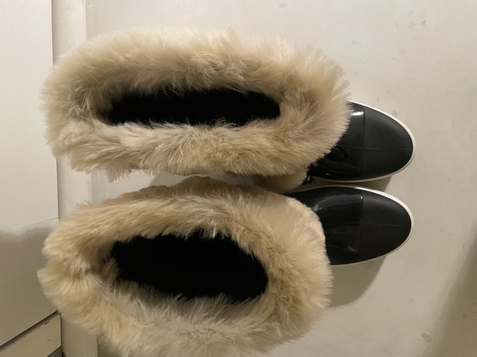 Botas de borracha com pelo nr 39