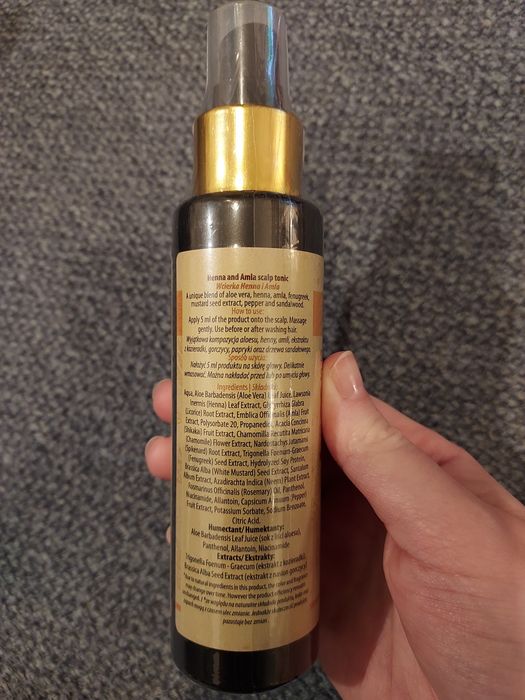 Wcierka do skóry głowy Henna i Amla, Sattva Ayurveda