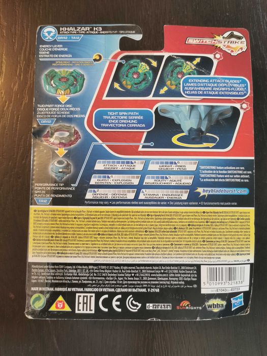 Beyblade Burst Evolution Khalzar K3 Novo