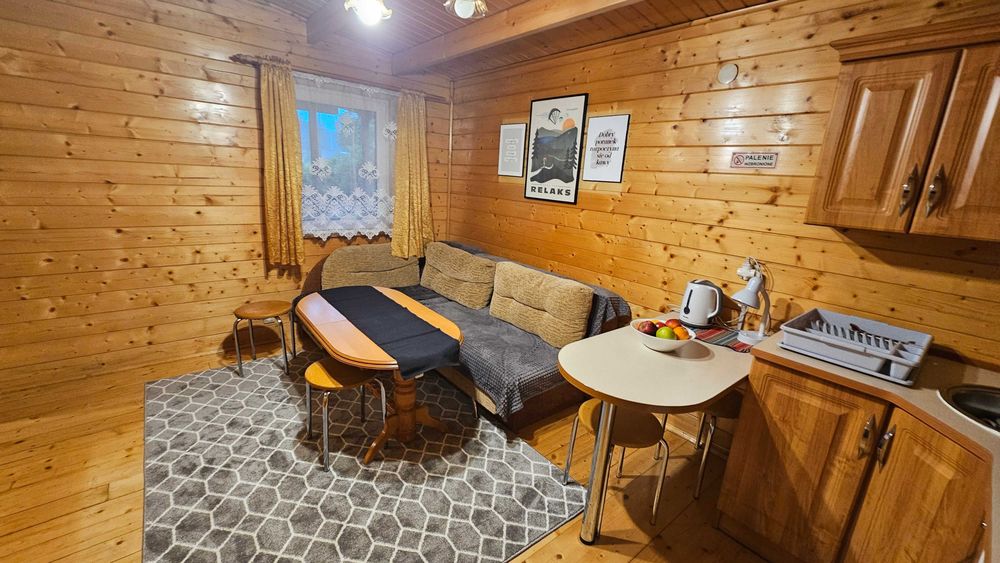 Międzybrodzie domek nad jeziorem w górach 50m plaża,