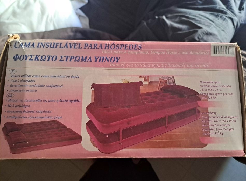 Cama insuflável casal/solteiro