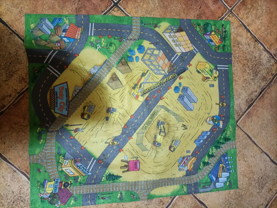 Dywan dziecięcy trasy miasto