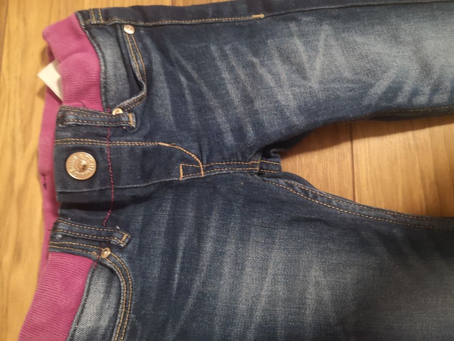 Spodnie jeansy rurki hm 92